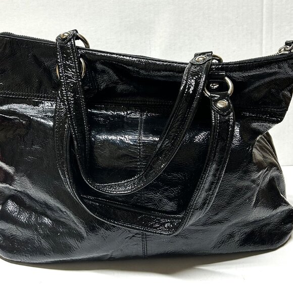 Black COACH Poppy handbag - Picture 5 of 8